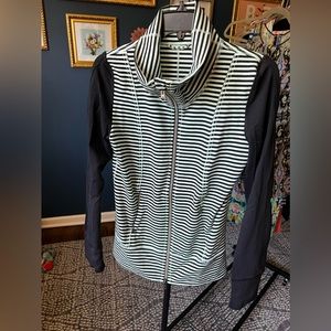 Lululemon scuba zip funnel neck zip up size 6 mint and black